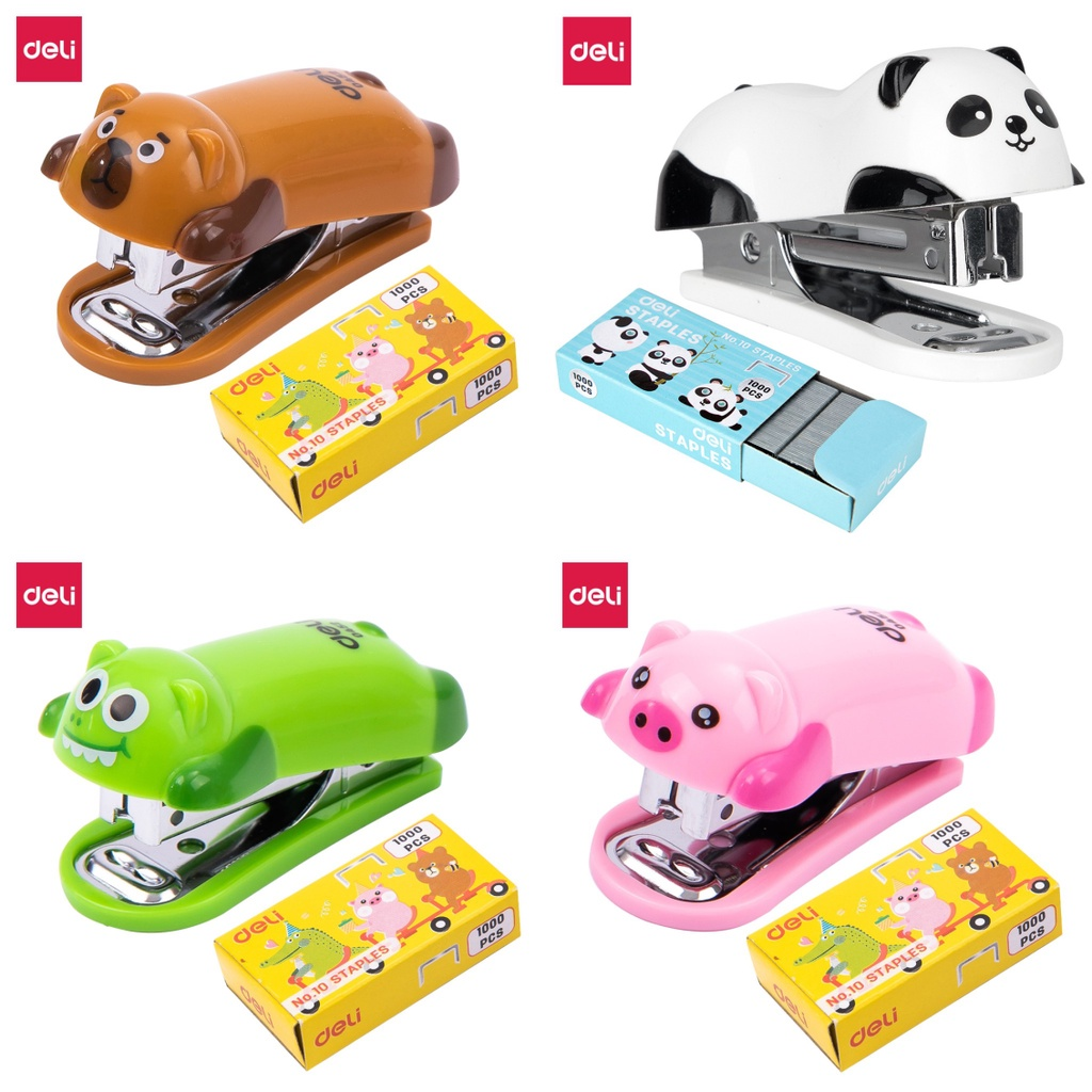 Máy bấm kim số 10 mini Deli 0452 / 0453 (tặng 01 Hộp kim bấm)