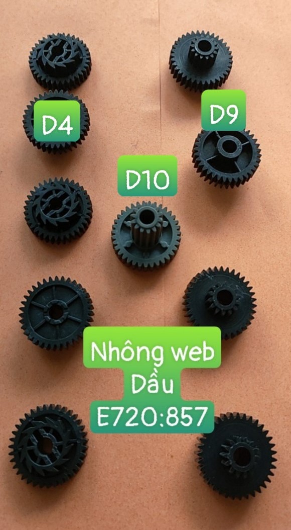 Bánh răng web dầu Toshiba E720-850-855-856-857