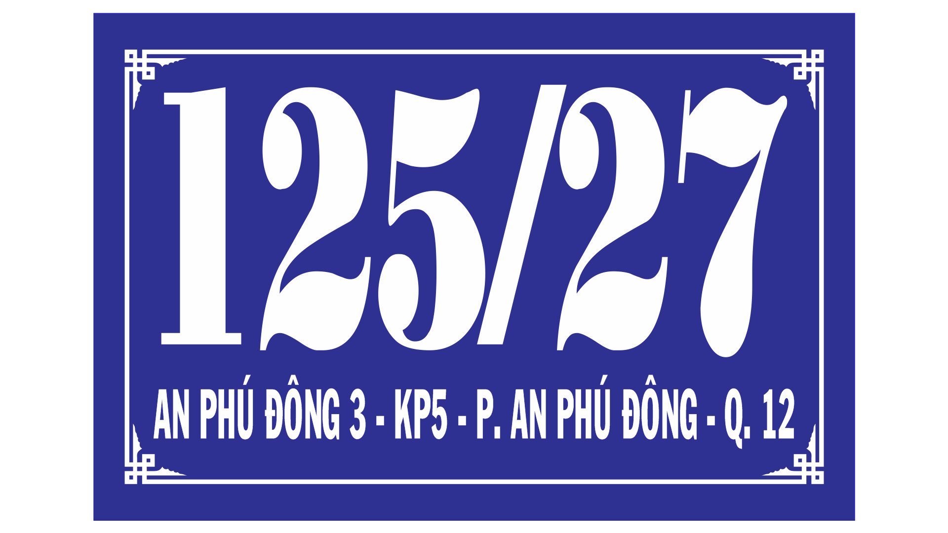 Bảng số nhà Mica