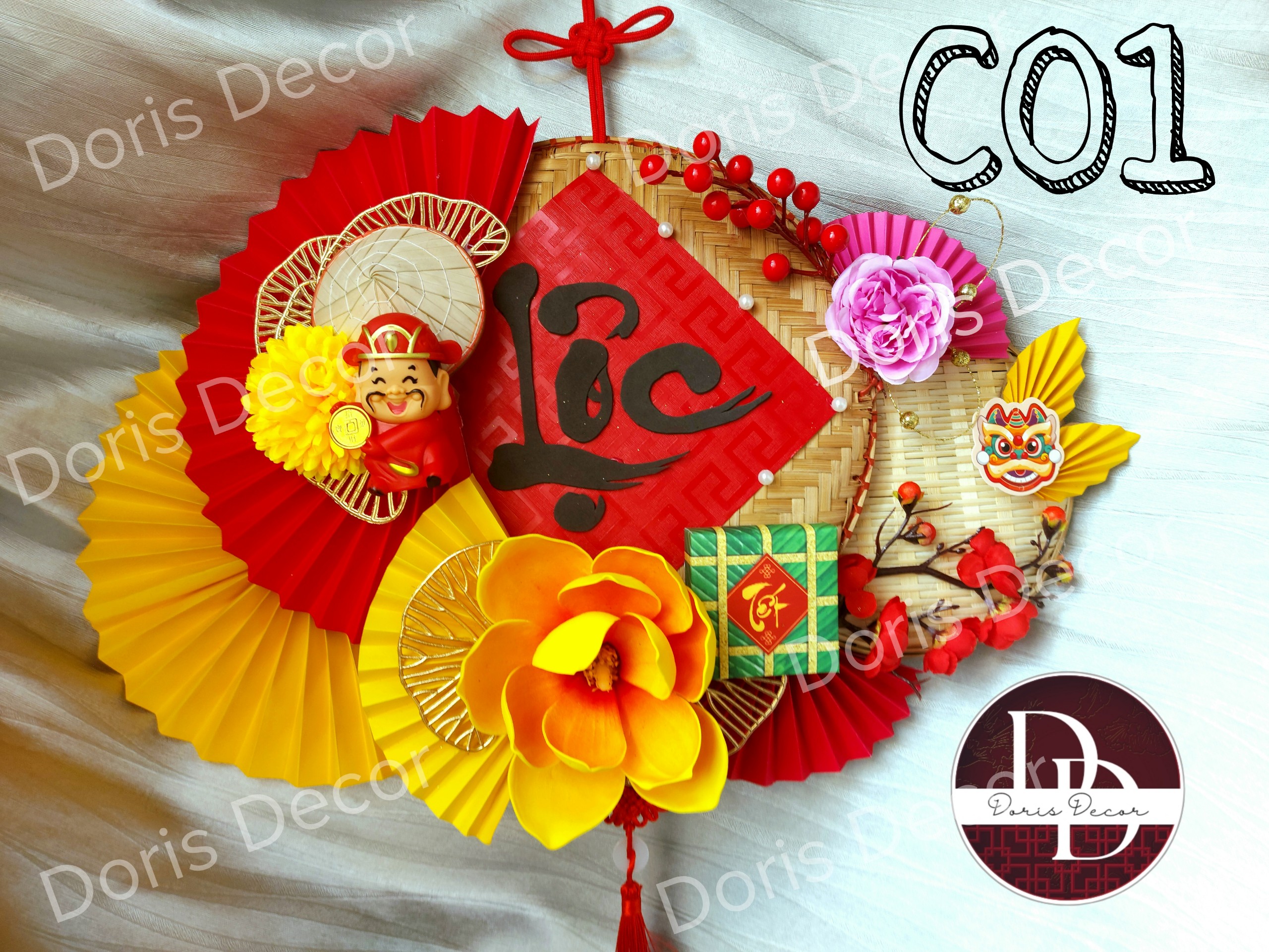 Mẹt lớn, mẹt vuông trang trí Tết
