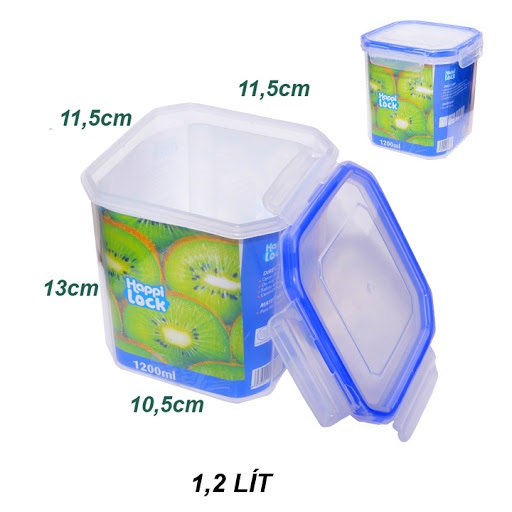 [HCM] COMBO 2 Hộp Đựng Thực Phẩm Happi Lock 900ml - 1200ml