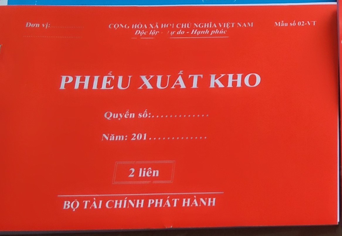 BỘ 5 CUỐN PHIẾU XUẤT KHO 2 LIÊN