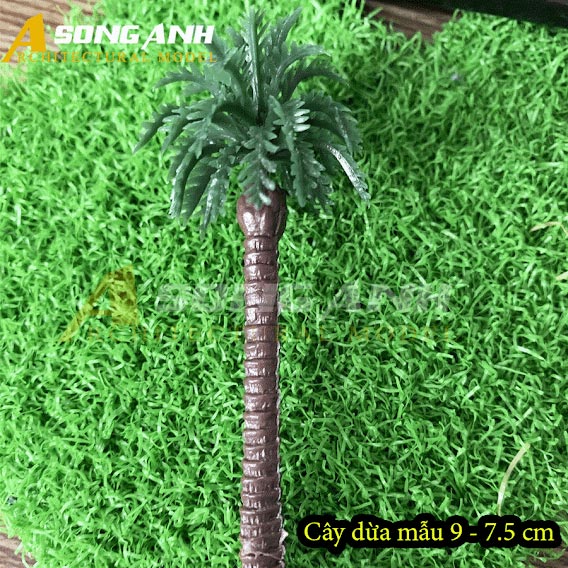 Cây dừa mô hình trang trí tiểu cảnh ( 1 bịch 3 cây )