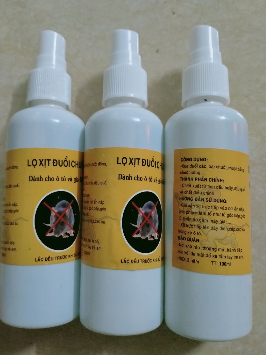 Thuốc xịt đuổi chuột combo 79k/3 lọ