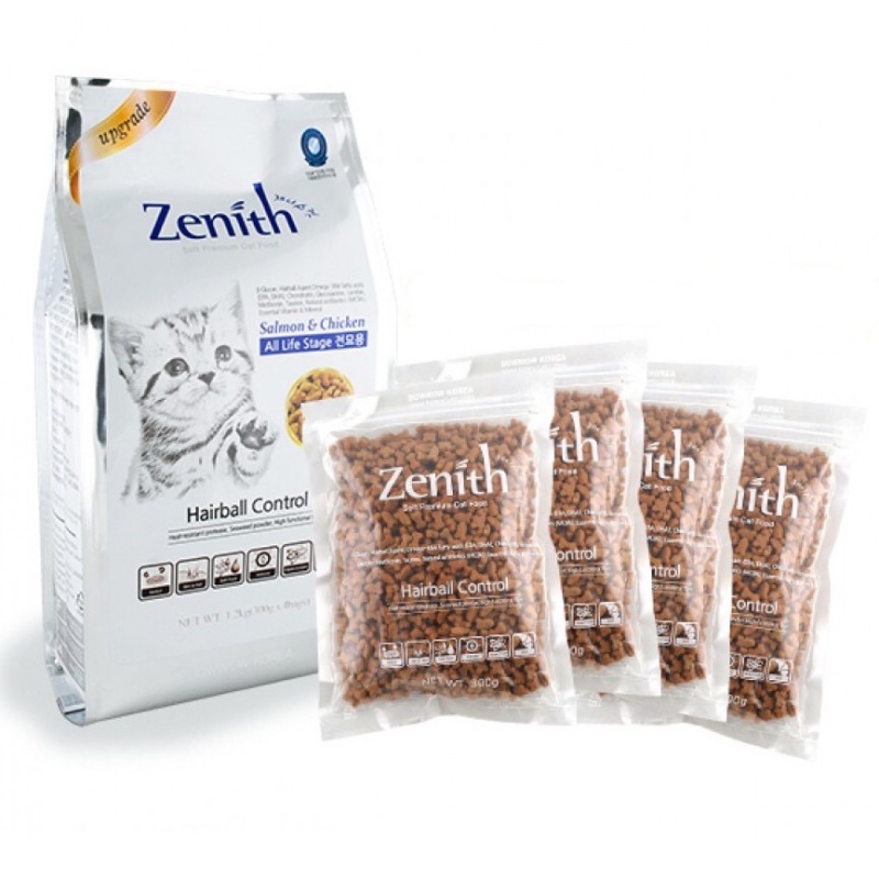 Thức ăn hạt mềm cho mèo ZENITH chống búi lông - xuất sứ: Hàn Quốc ( bao chia 300g)