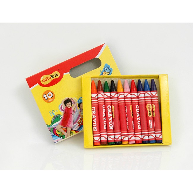Hộp Sáp Thiên Long 10 Màu Colokit Crc015