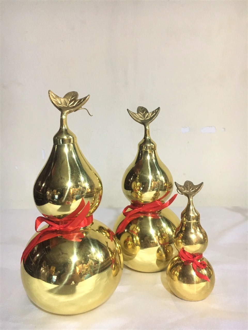 Hồ Lô Phong Thủy Bằng Đồng cao 17cm