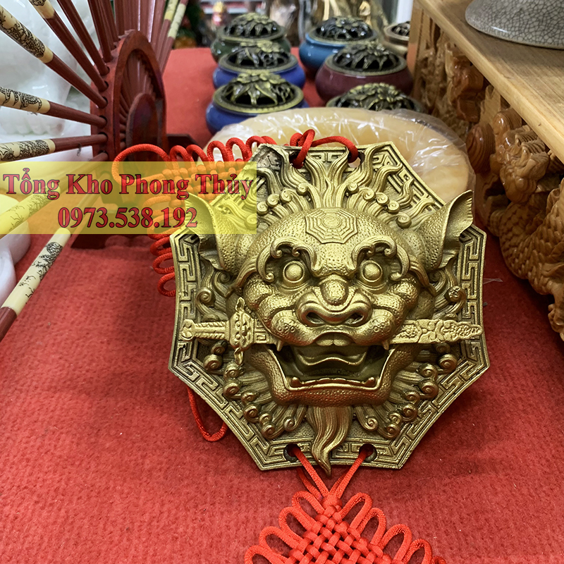 Mặt hổ phù đồng nguyên chất - gương bát quái hổ phù đồng