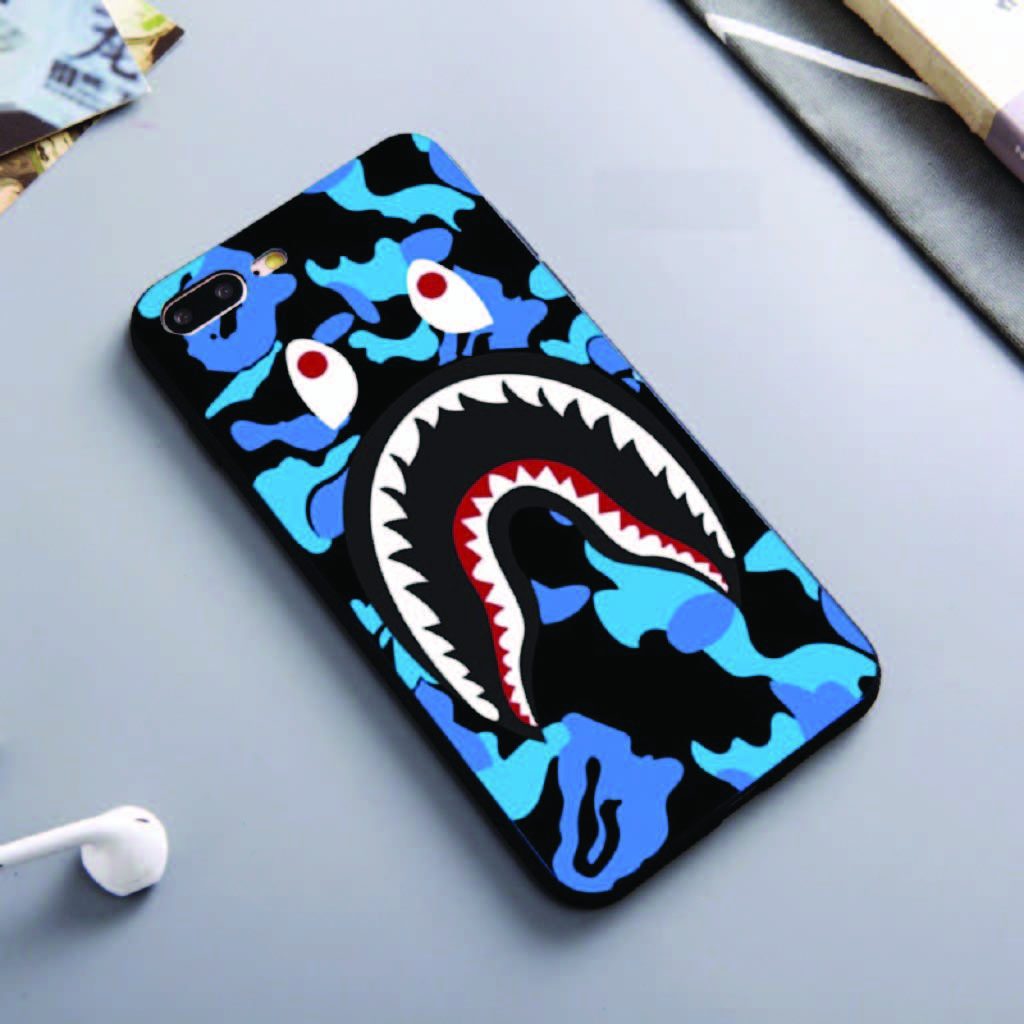 Ốp Lưng Iphone ⚡ Ốp Lưng Điện Thoại Iphone Bape Cá Mập ⚡ Full Các Dòng Iphone