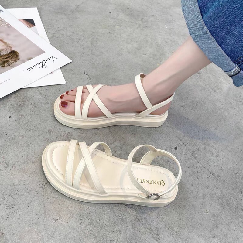 Dép Sandal Nữ Quai Hậu Đế Hộp Cao 3 phân đế siêu êm siêu nhẹ