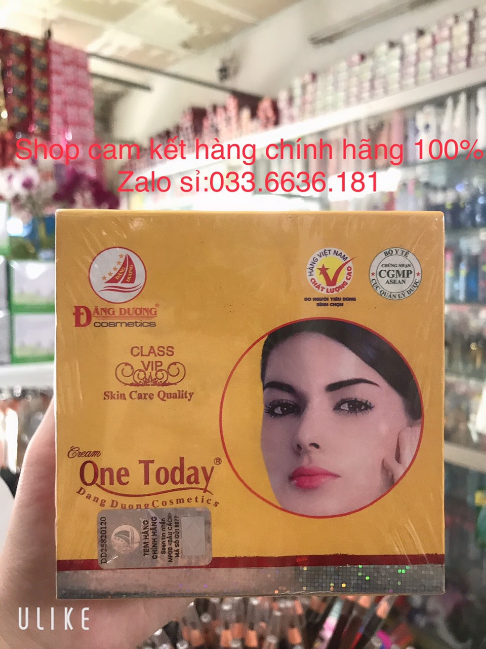 Kem trắng da ,chống nhăn ,chống lão hóa ,đẳng cấp vip one today hủ 50g