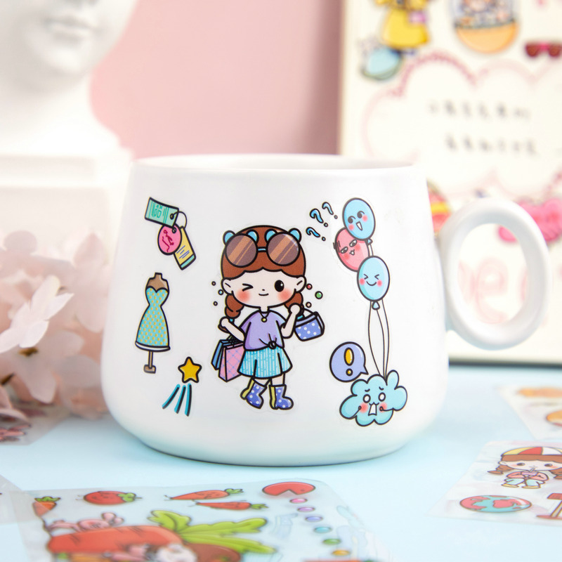 Set 10 tờ sticker dán trang trí không trùng hình