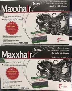 MAXXHAIR ngăn rụng tóc,kích thích tóc mọc nhanh.(nhắn tin tích điểm ( mua 6 tặng 1)) thumbnail