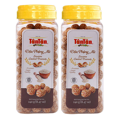 Combo 2 Đậu phộng Mè Tân Tân (240g/ hũ)