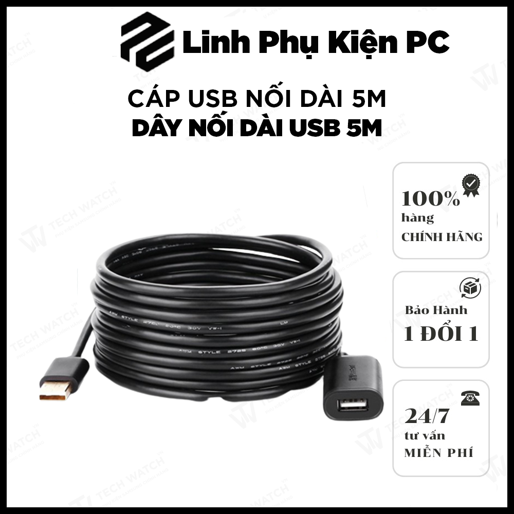Cáp USB nối dài 5M - Dây nối dài usb 5m