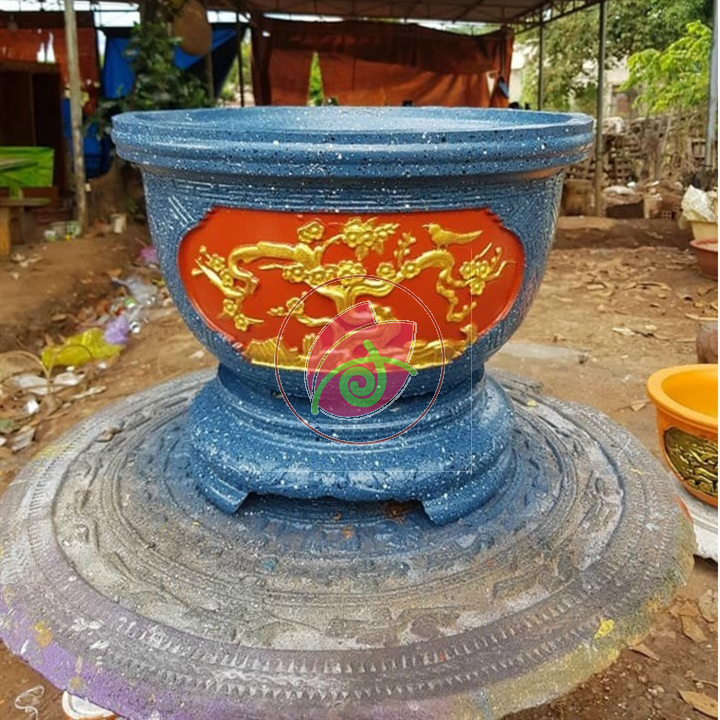 Sơn chậu màu xanh đen Yes hoặc Okay Painthệ nước 1kg