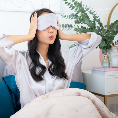 Bịt Mắt Ngủ Lụa Tơ Tằm 100% Cao Cấp Ngăn Ngừa Nếp Nhăn Mắt
