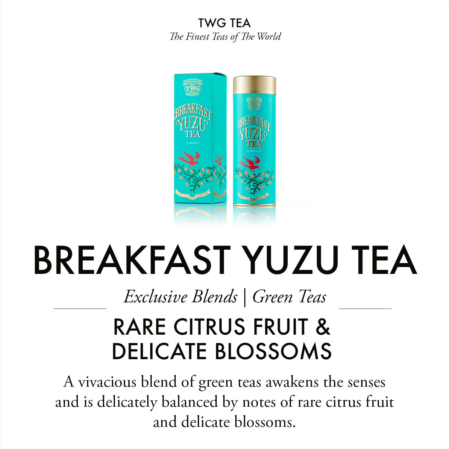 Trà TWG Tea - Breakfast Yuzu Tea (100g) | Trà Xanh