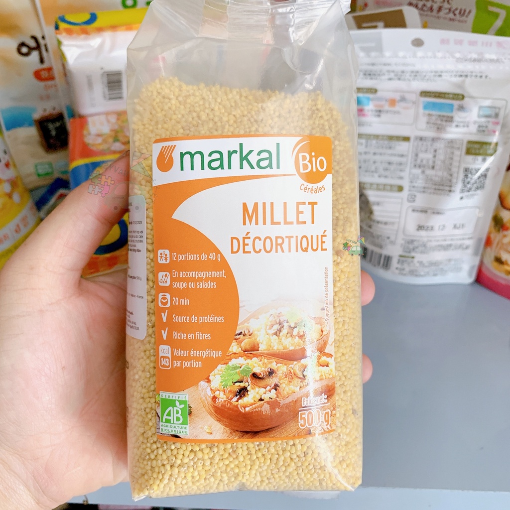 Hạt kê hữu cơ đã bóc vỏ Markal Pháp