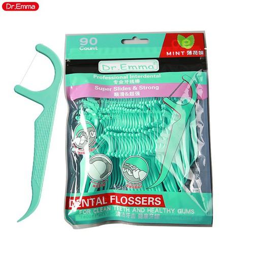 (Sỉ và Lẻ) Tăm chỉ nha khoa DR.EMMA 90 CHIẾC