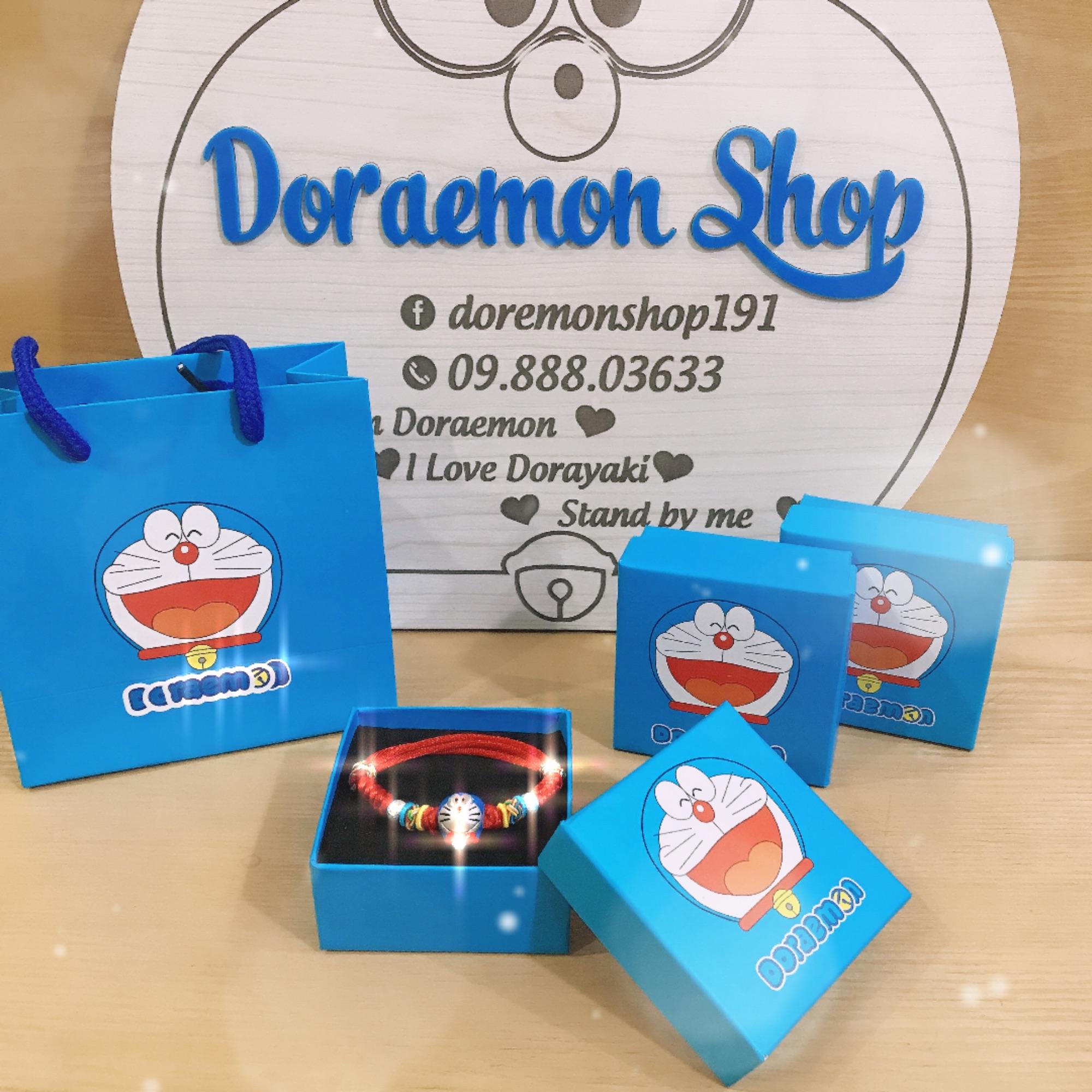 Vòng Tay Bạc Chỉ Đỏ Doremon Doraemon