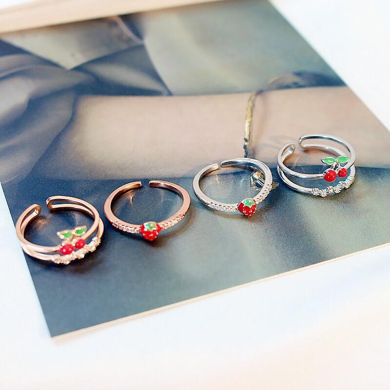 Nhẫn dâu tây - Mẫu hot nhất 2019 MS325