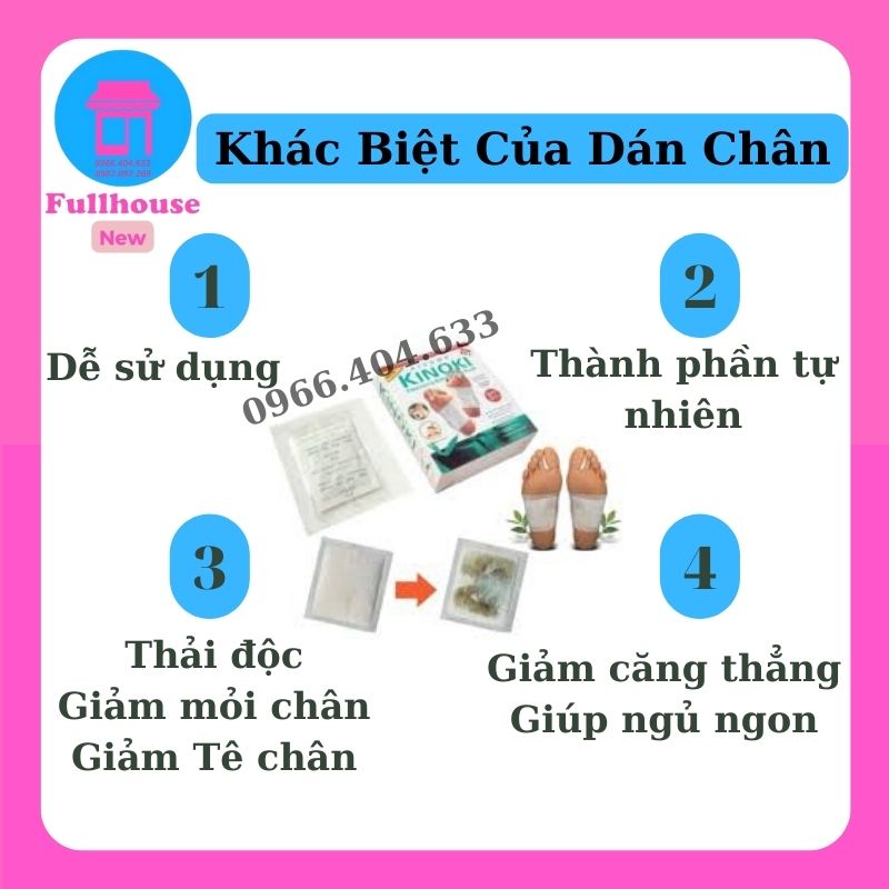 Dán chân thải độc nhật bản KiNoKi