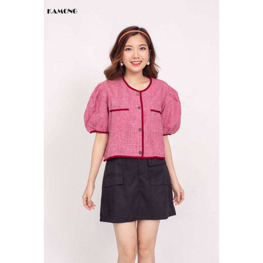 Chân Váy Chữ A Phối Túi Kamong Cv002