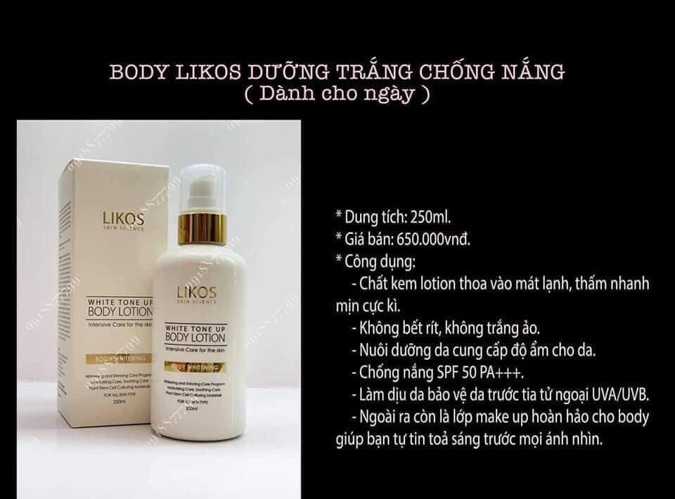 Kem body Likos mẫu mới