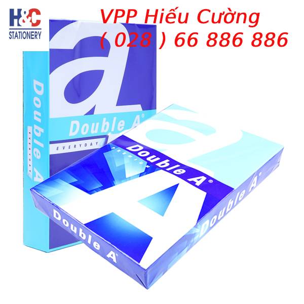 Giấy A4 Double A 70gsm. giá rẻ dành cho văn phòng lượng tốt. Do văn phòng phẩm Hiếu Cường cung cấp