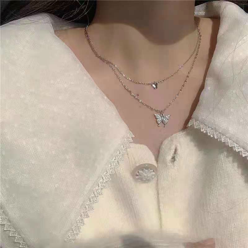 Dây chuyền cánh bướm đính cườm DC1