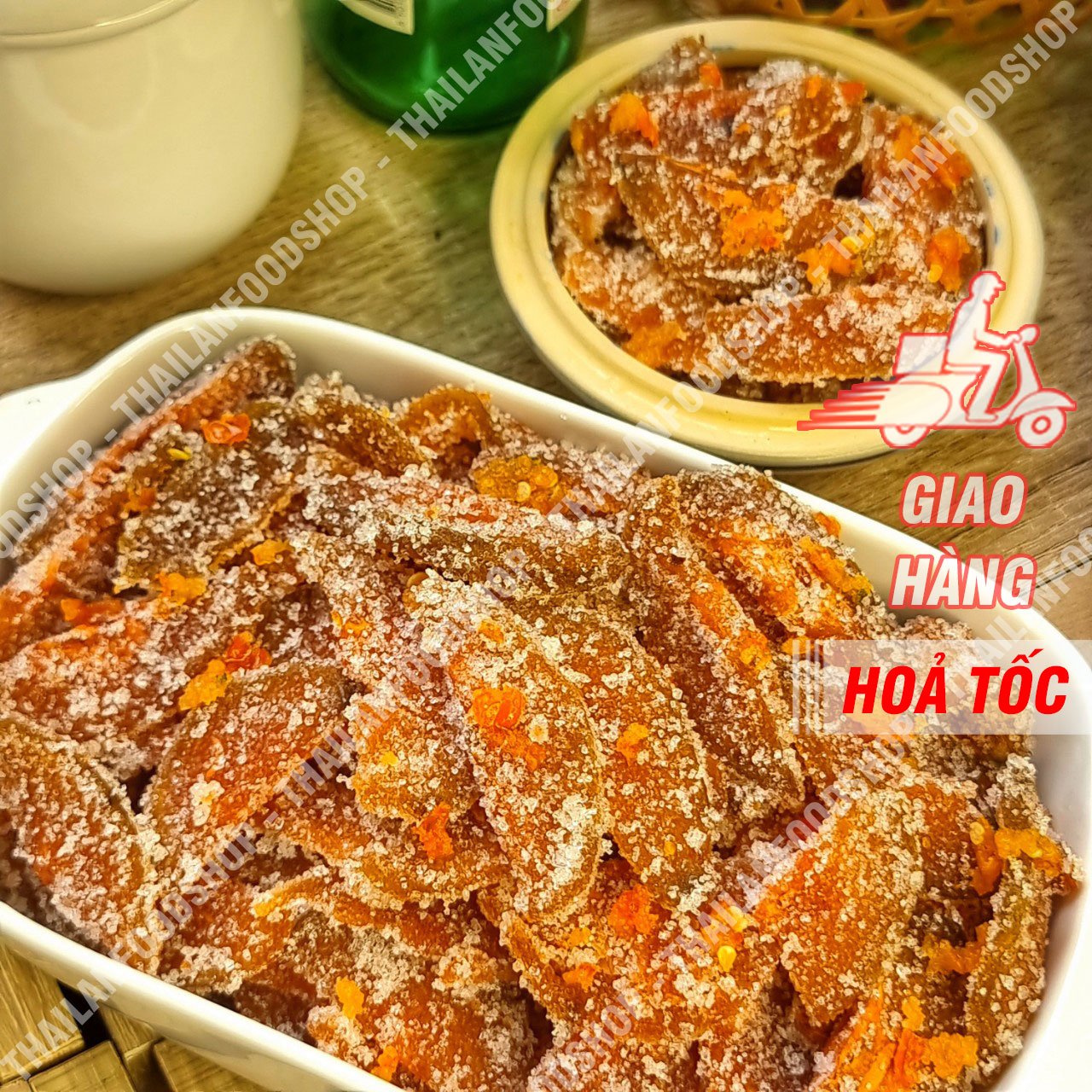 Mứt Cóc Cay Chẻ Lát - Lon 500gr