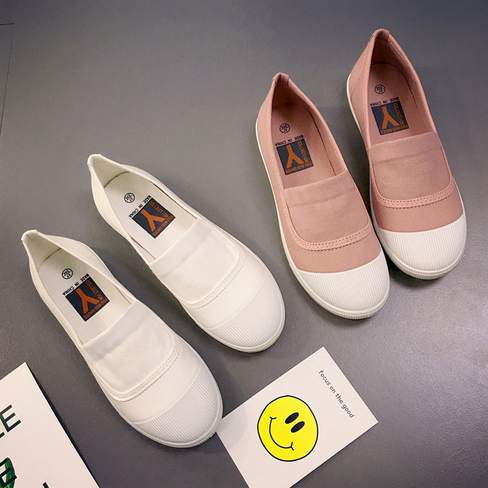 Giày vải slip on phối màu loại đẹp