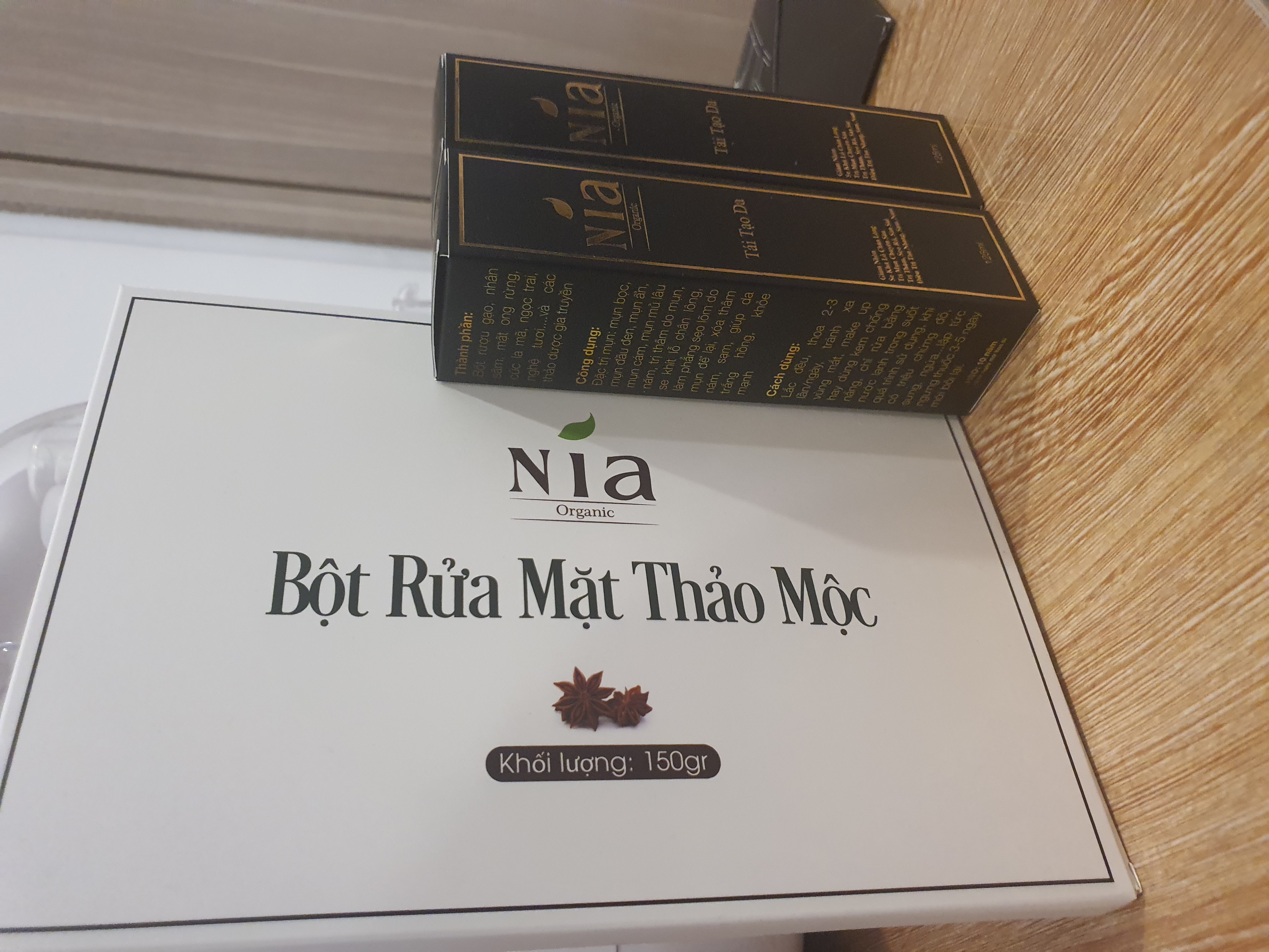 Combo tái tạo da Nia Organic
