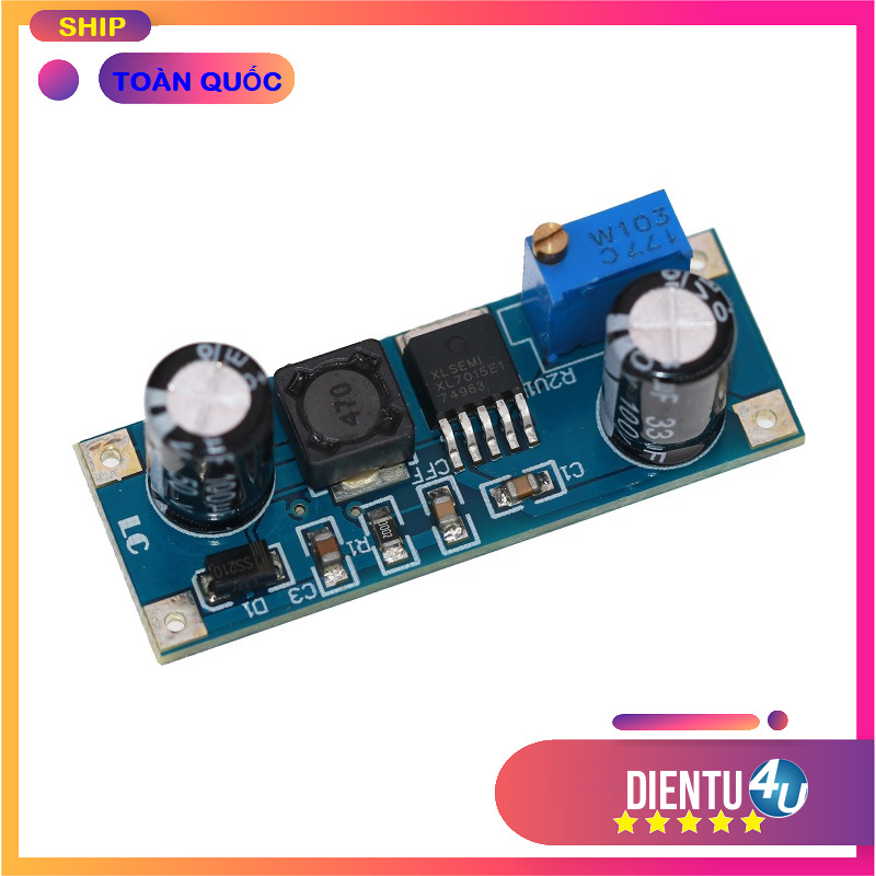 Mạch nguồn hạ áp dc-dc dải rộng 5v-80v xl7015 0.8a