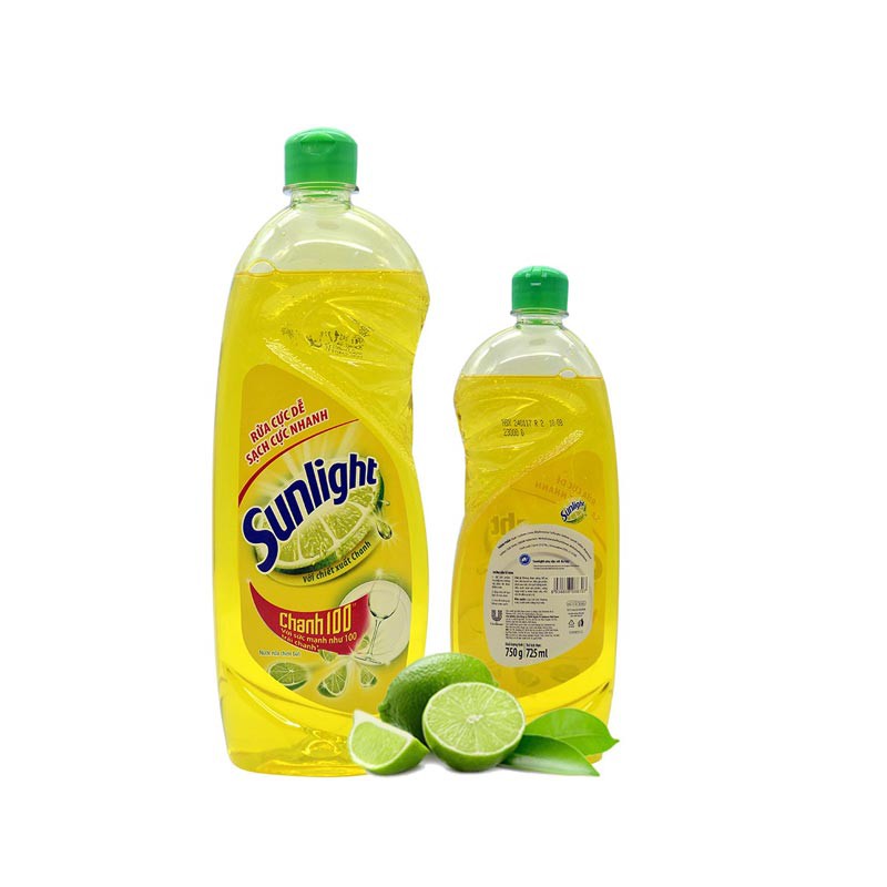 Nước rửa bát Sunlight chai 400ml - Chanh