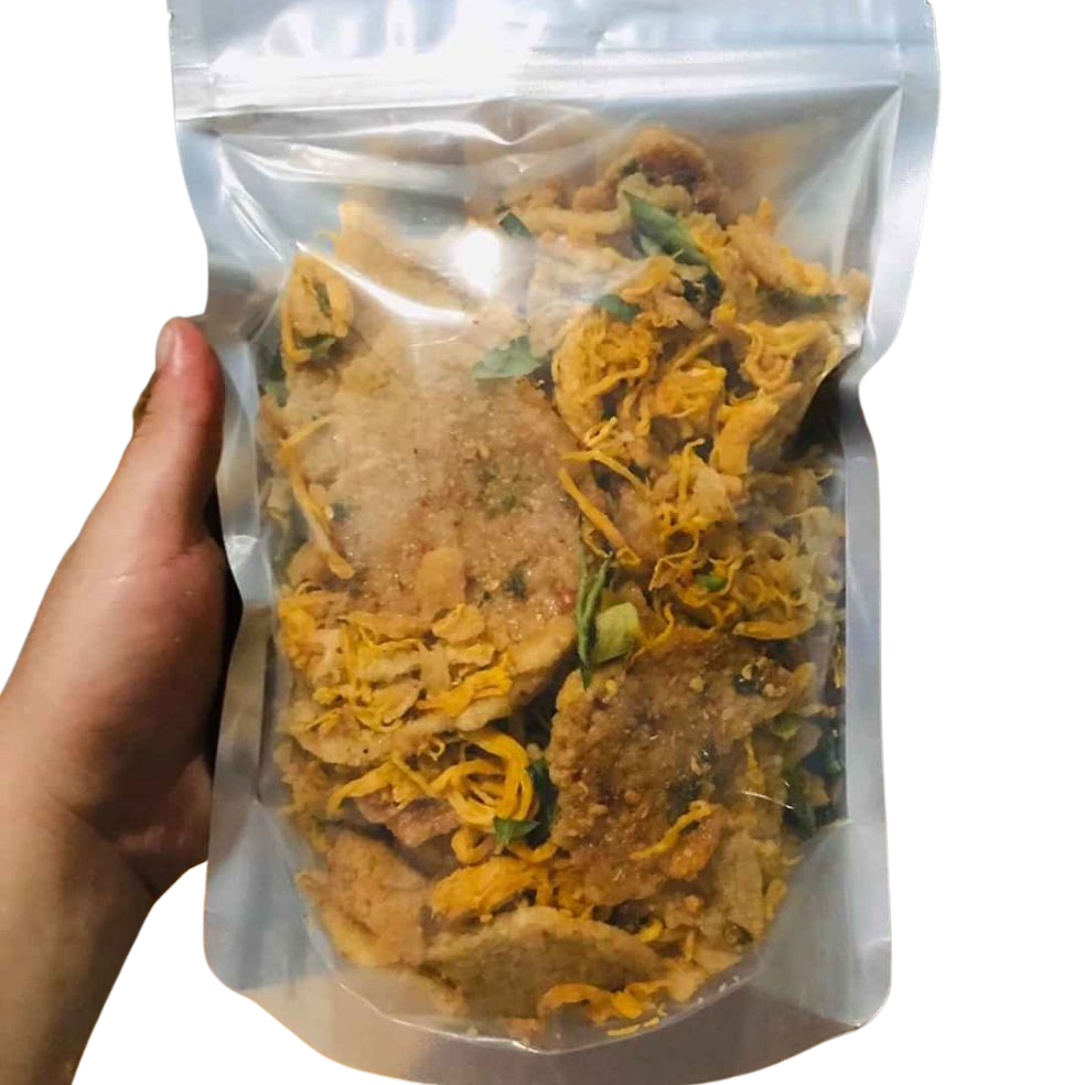 500Gr CƠM CHÁY LẮC KHÔ GÀ (đóng túi zip)