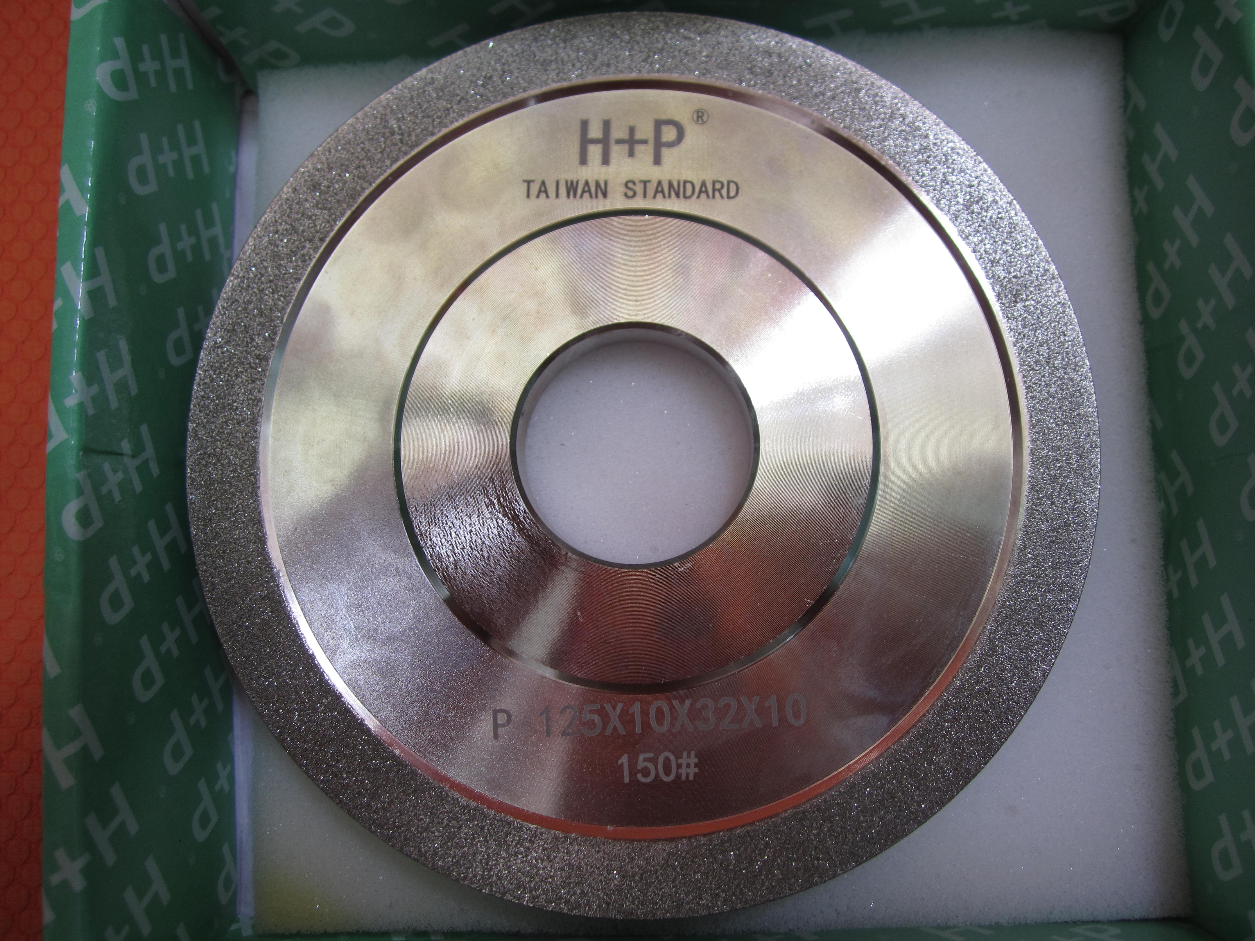 đá mài lưng kim cương H+P gắn máy mài