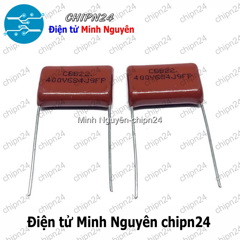 [5 con] (F231) Tụ CBB 400V 684J P=15mm (684 680nF 0.68uF) - HH001183