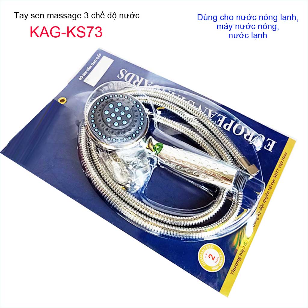 [HCM]Vòi sen tắm cao cấp KAG-KS73 trọn bộ có dây Best Sales shower head vòi hoa sen tia nước mạnh sử dụng tốt