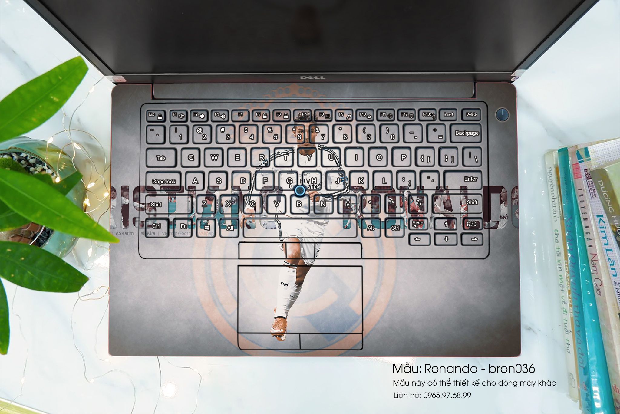 Decal Skin dán Laptop Asus mẫu Ronando (inbox mã máy cho shop)