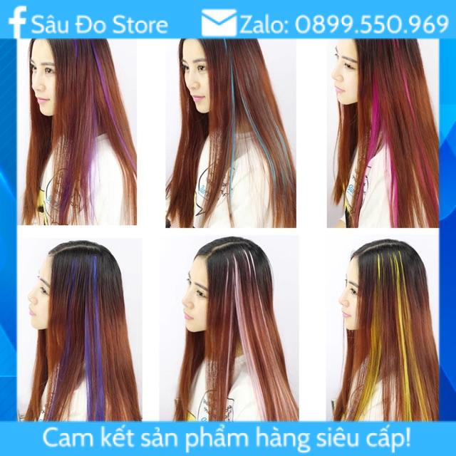 🌷 Line Tóc Giả Bảng 24 Màu Giá Rẻ/ Tóc Gảy HightLight Tiện Dụng🌷