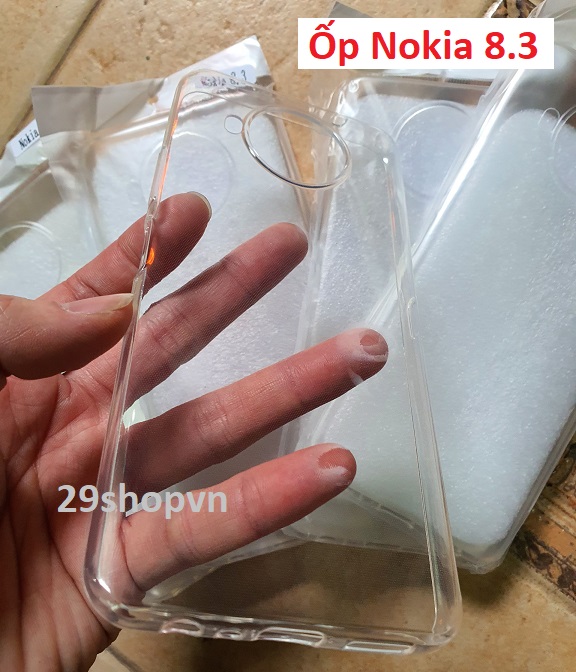 Ốp Nokia 8.3 dẻo trong suốt (Loại đẹp)