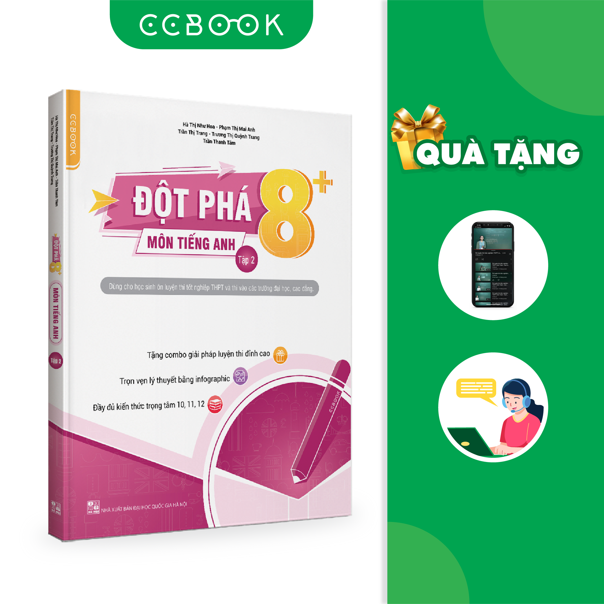 Đột phá 8+ môn Tiếng Anh - Tập 2 (phiên bản mới) - Chính hãng CCbook