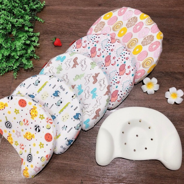 Gối cao su non chống bẹp đầu cho bé