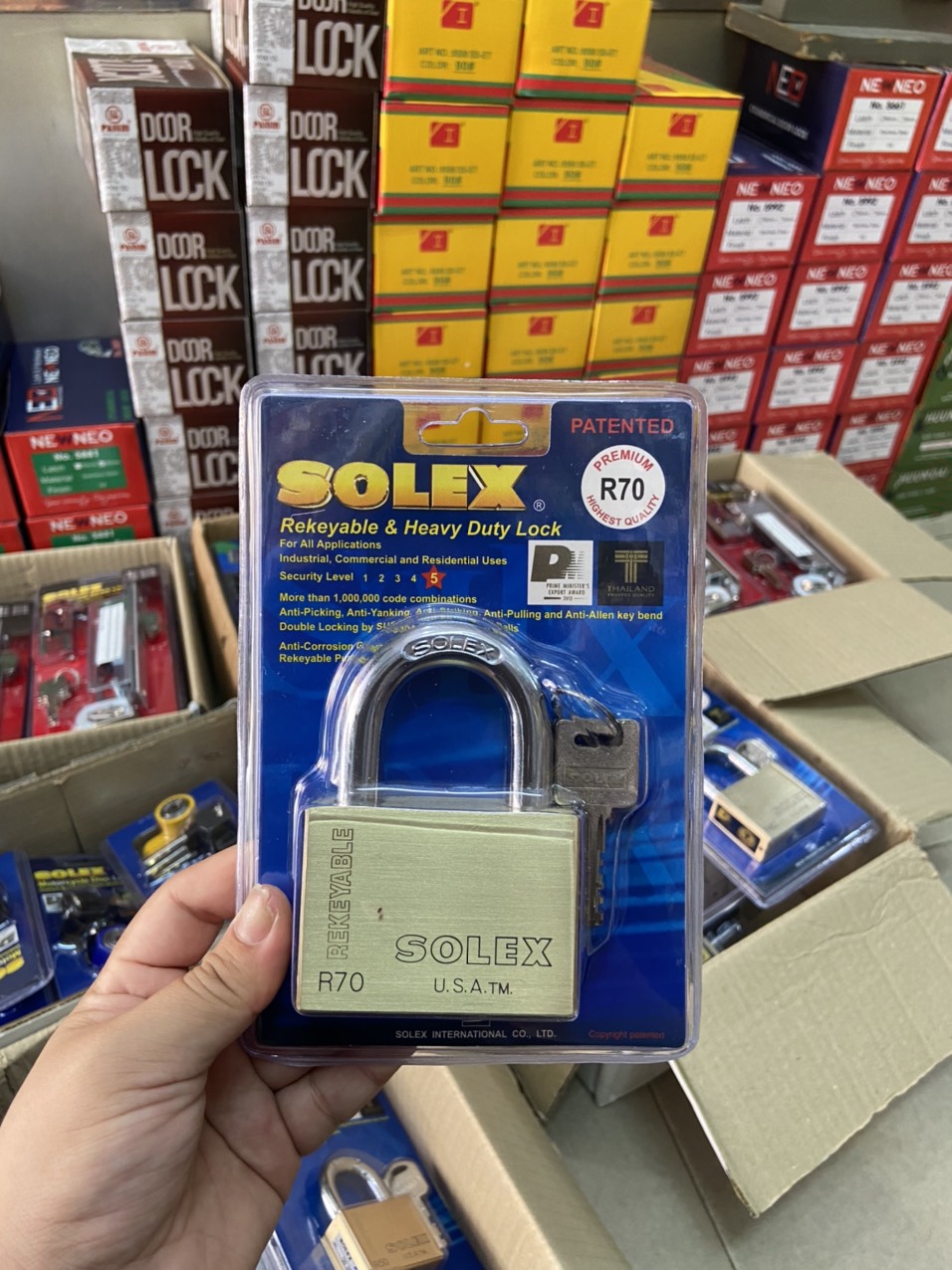 KHÓA CAO CẤP SOLEX THÁI LAN R50 - R60 - R70