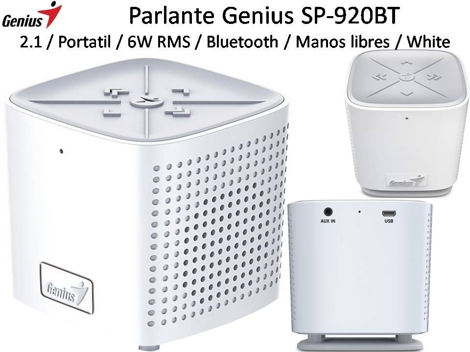 Loa Bluetooth Genius SP-920BT (trắng)