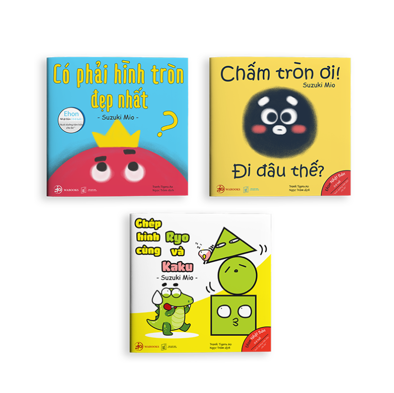 Mua Ehon Nhật Bản NHỮNG ĐIỀU KỲ DIỆU CỦA HÌNH KHỐI : Có Phải Hình Tròn Là Đẹp Nhất? + Ghép Hình Cùng Ryo Và Kaku + Chấm Tròn Ơi Đi Đâu Thế? (Bộ 3 cuốn Phát triển trí tuệ 0 - 6 tuổi - Tặng kèm cuốn Những Câu Chuyện Kinh Điển)