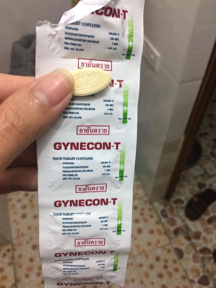 Combo 5 vỉ Viên đặt Phụ Khoa GYNECON Thái Lan (Hương Trà Xanh)