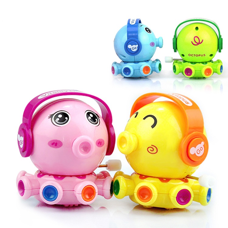 Đồ chơi thú chạy cót mini, động vật đáng yêu chạy dây cót cho bé